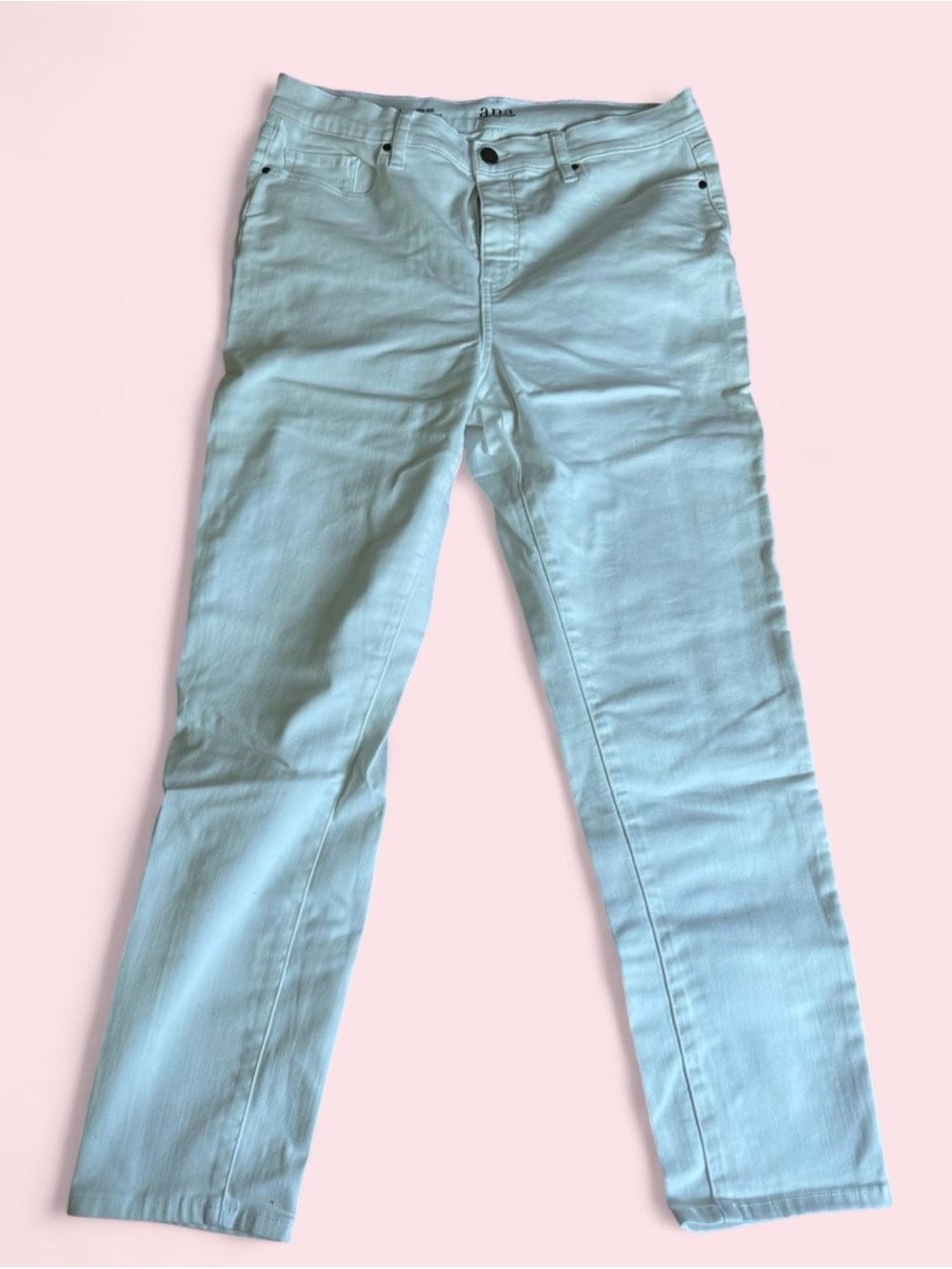 a.n.a Straight Leg Jeans in White